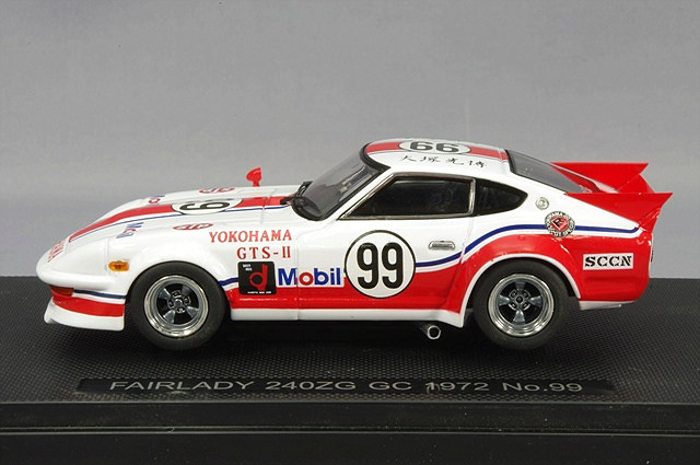 ・エブロ 1/43 日産 フェアレディ 240ZG 1972 富士GC #99 大塚光博